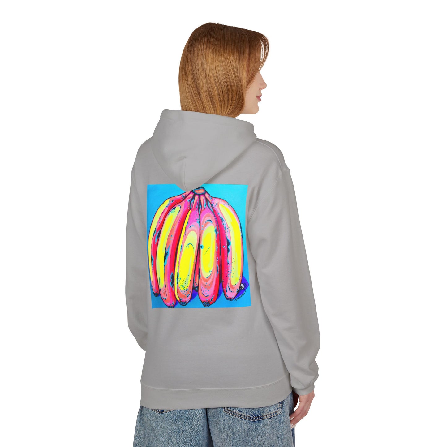 Unisex Neon Fat Bananas Soft Hoodie