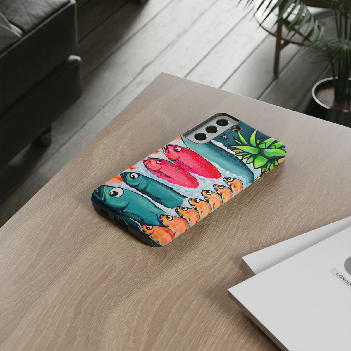 Neon Cabo Fish Market Tough Phone Case
