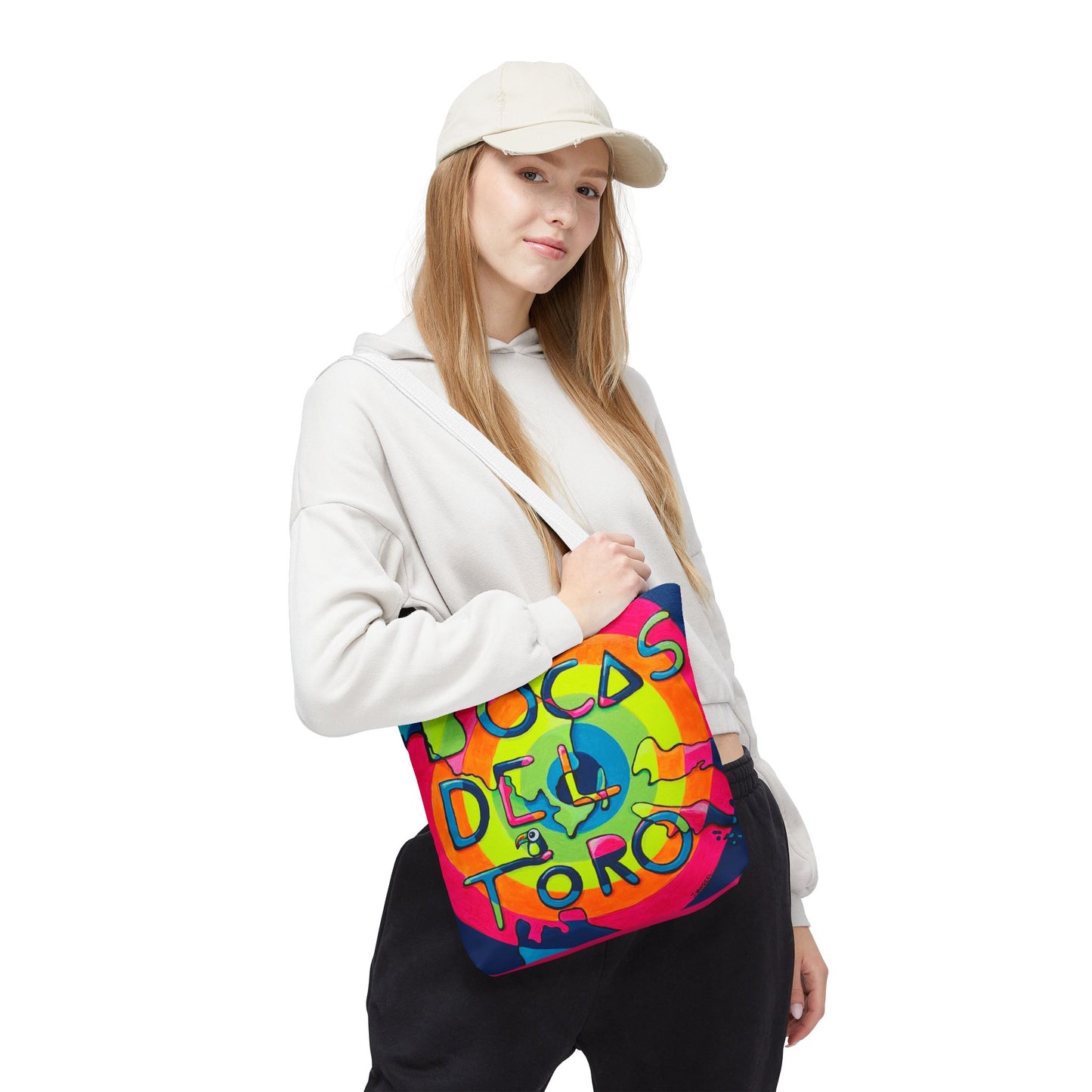 Premium Bocas Del Toro Islands Tote Bag, Original Artist Design, Reusable Shopping Tote,  Eco-Friendly