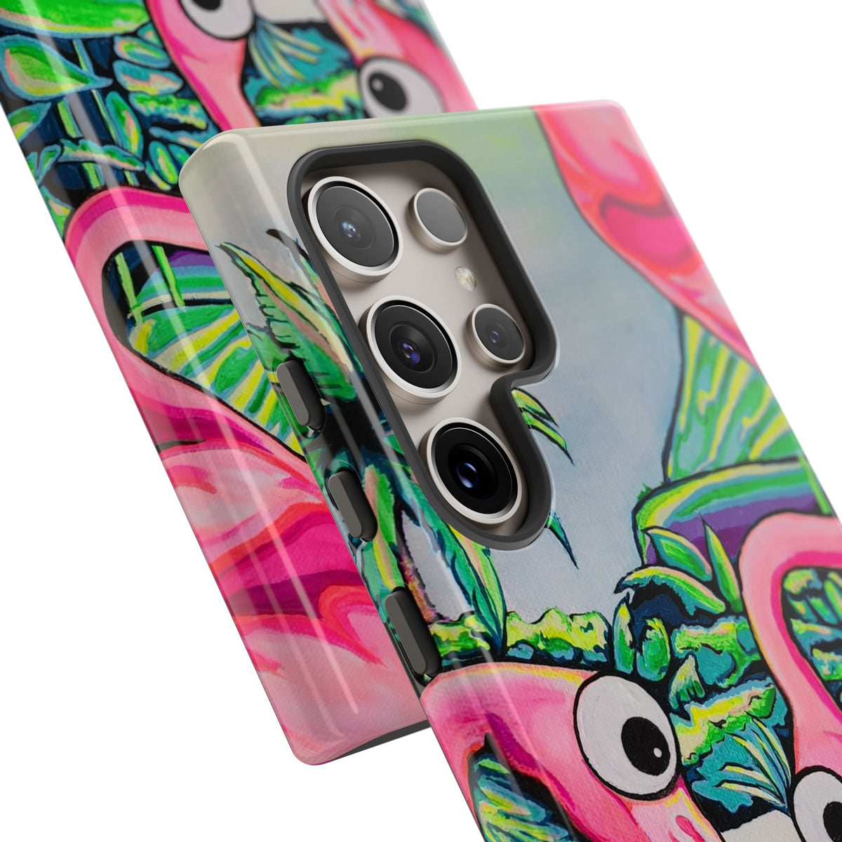 Cyclops Flamingo Family Tough Phone Case