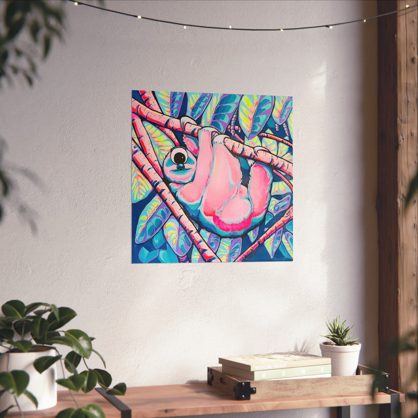 Cyclops Sloth Giclée Art Poster