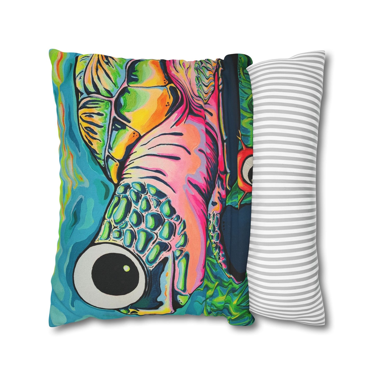 Cyclops Turtle Pillowcase for Throw Pillow, Cover Only