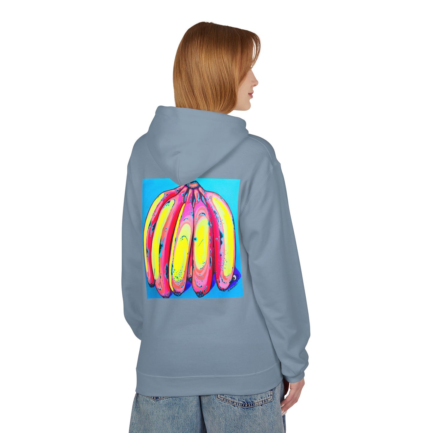 Unisex Neon Fat Bananas Soft Hoodie