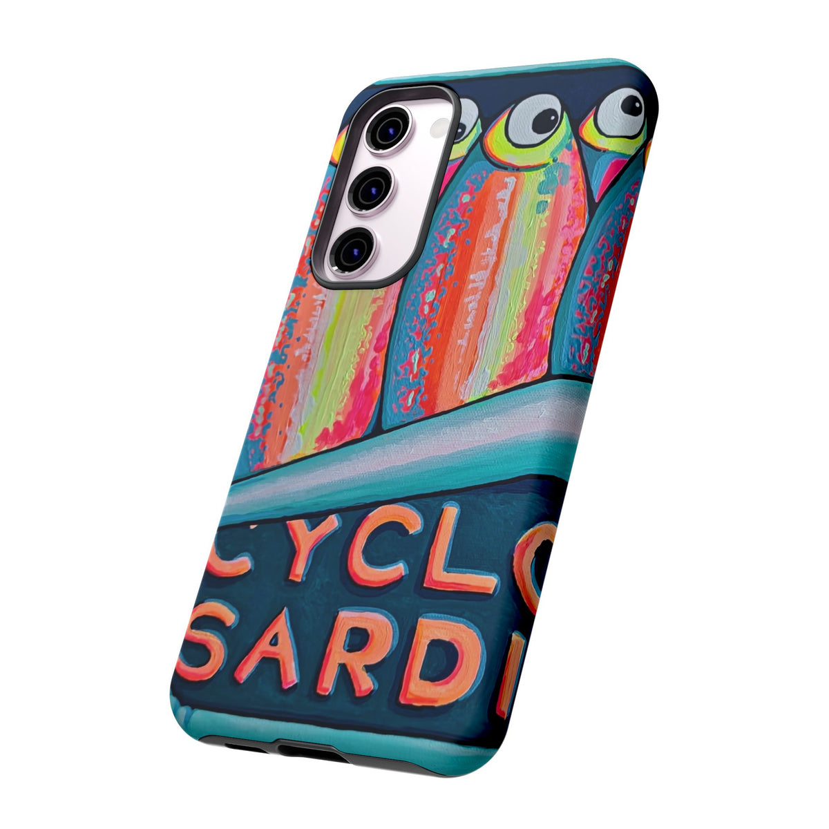 Neon Sardines Tough Phone Case