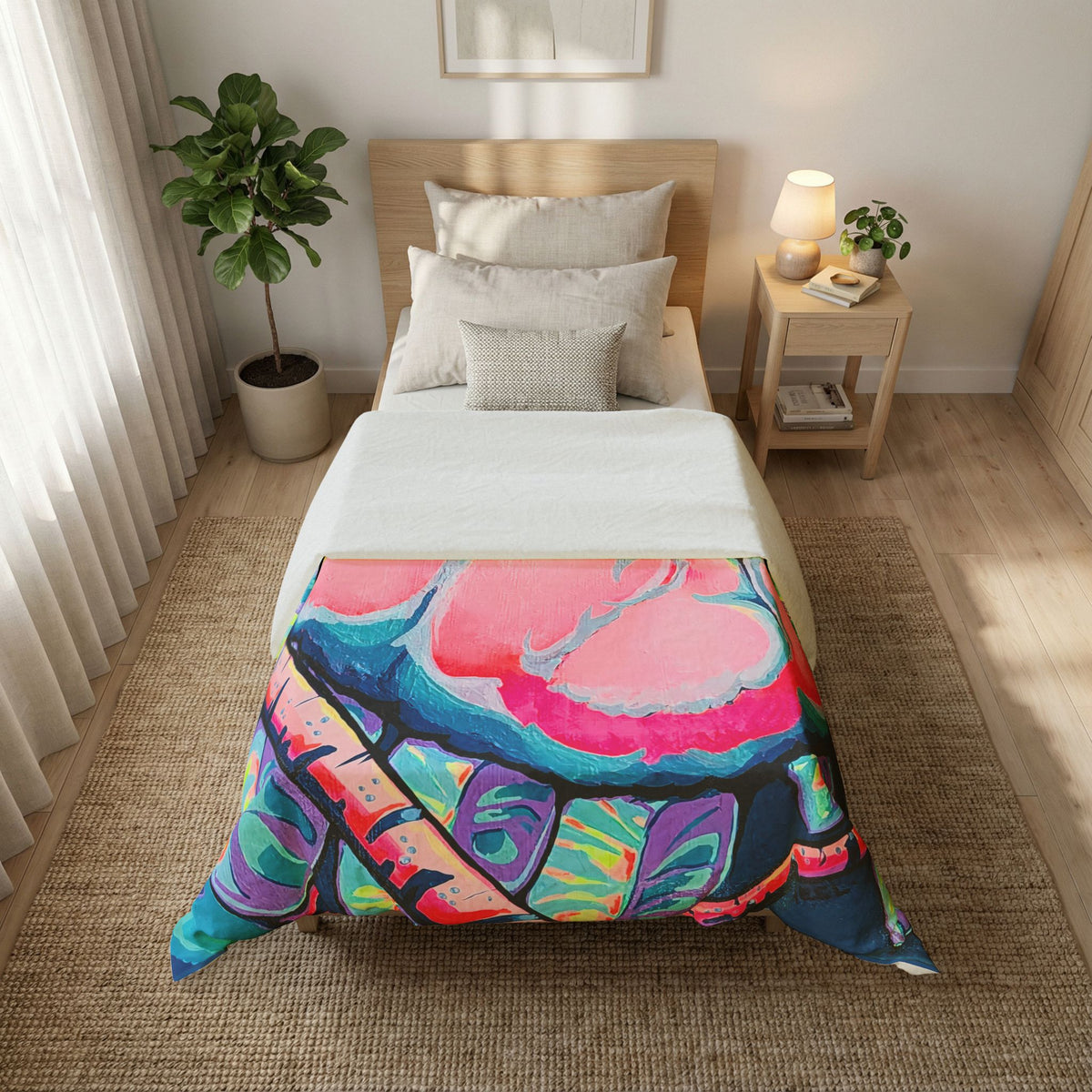 Cyclops Sloth Duvet Cover
