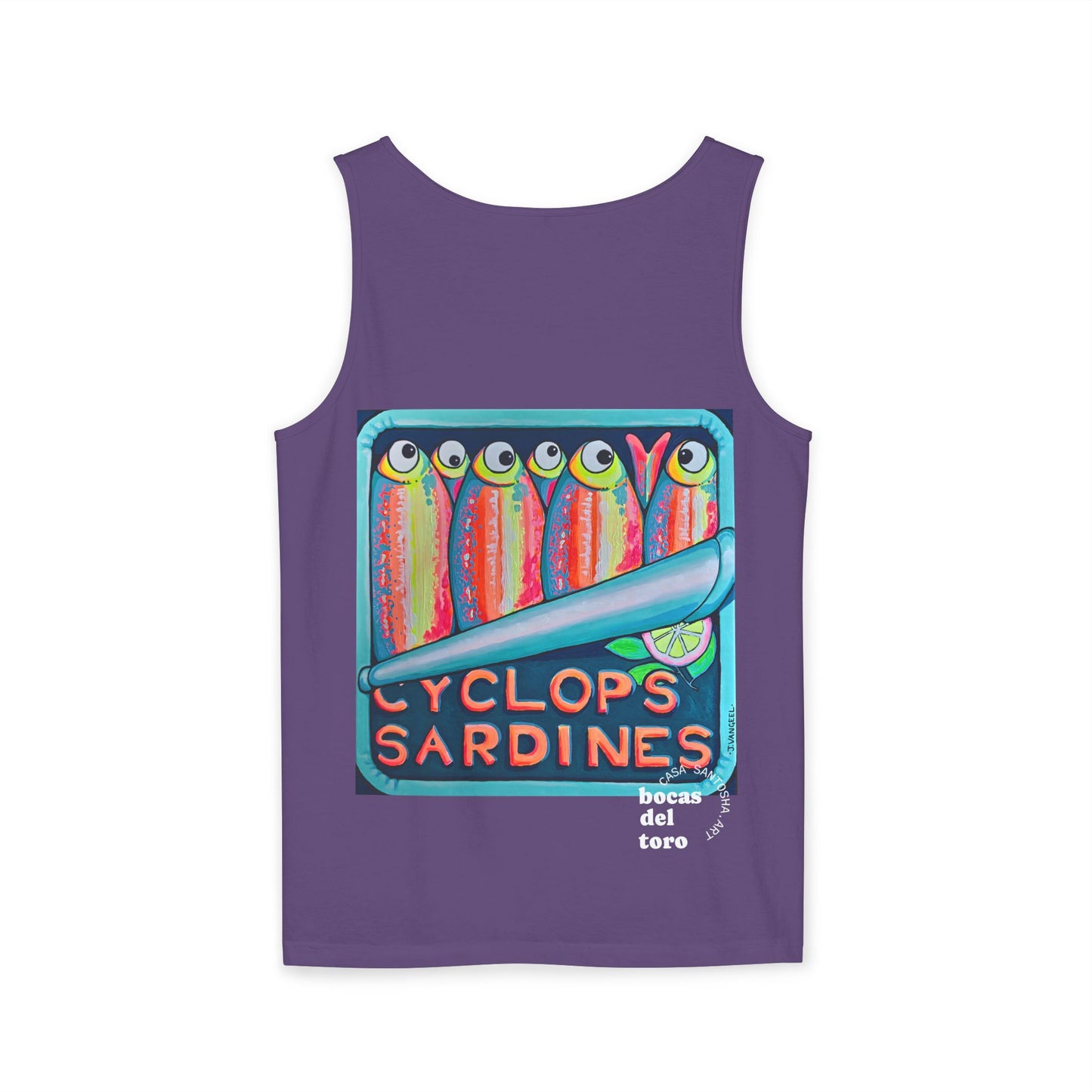 Unisex Neon Sardines Tank Top - Perfect for Summer Vibes