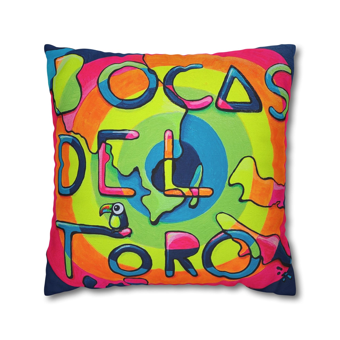 Bocas Del Toro Islands Pillowcase for Throw Pillow, Cover Only