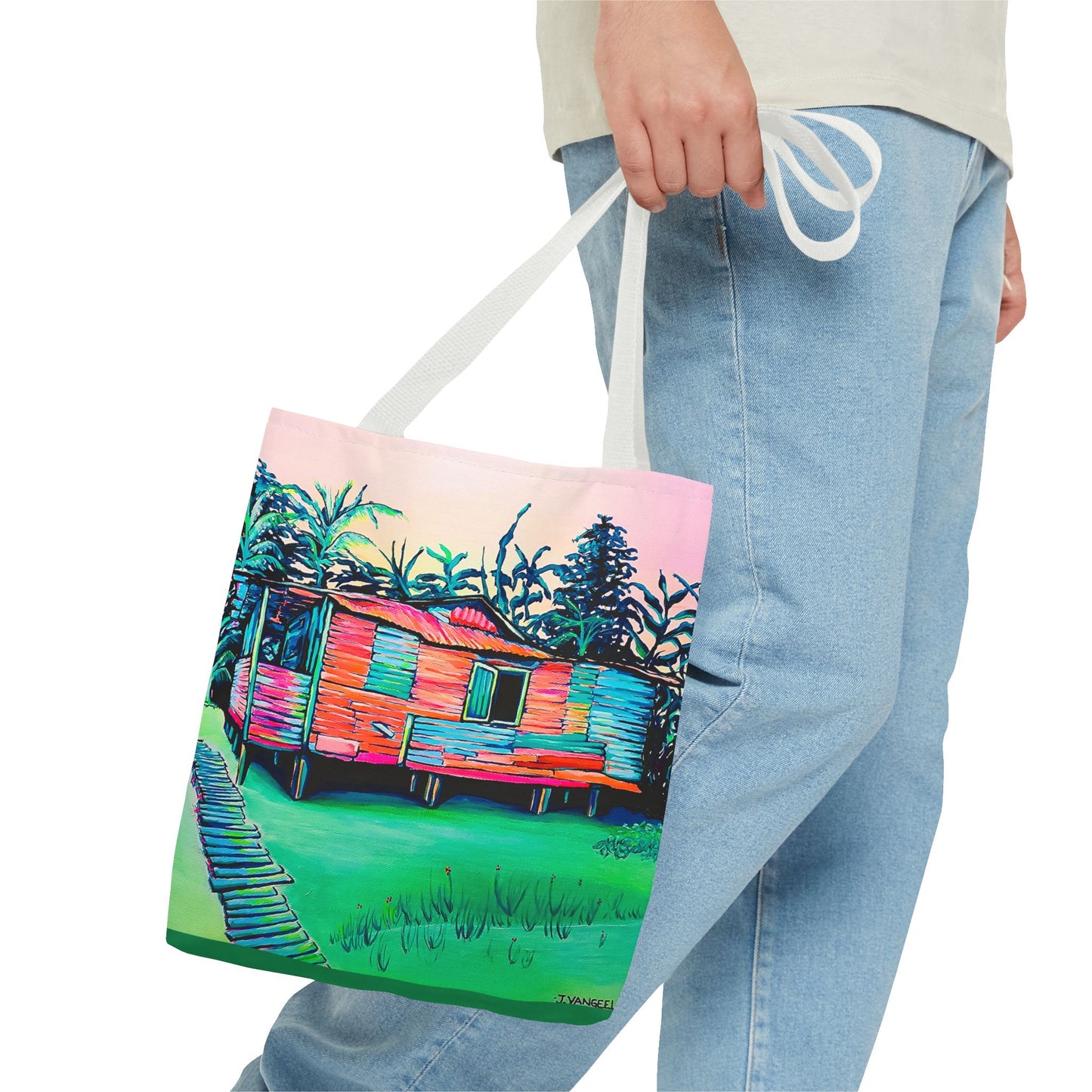 Premium Luis Russell House Bocas Tote Bag, Original Artist Design, Reusable Shopping Tote, Eco-Friendly