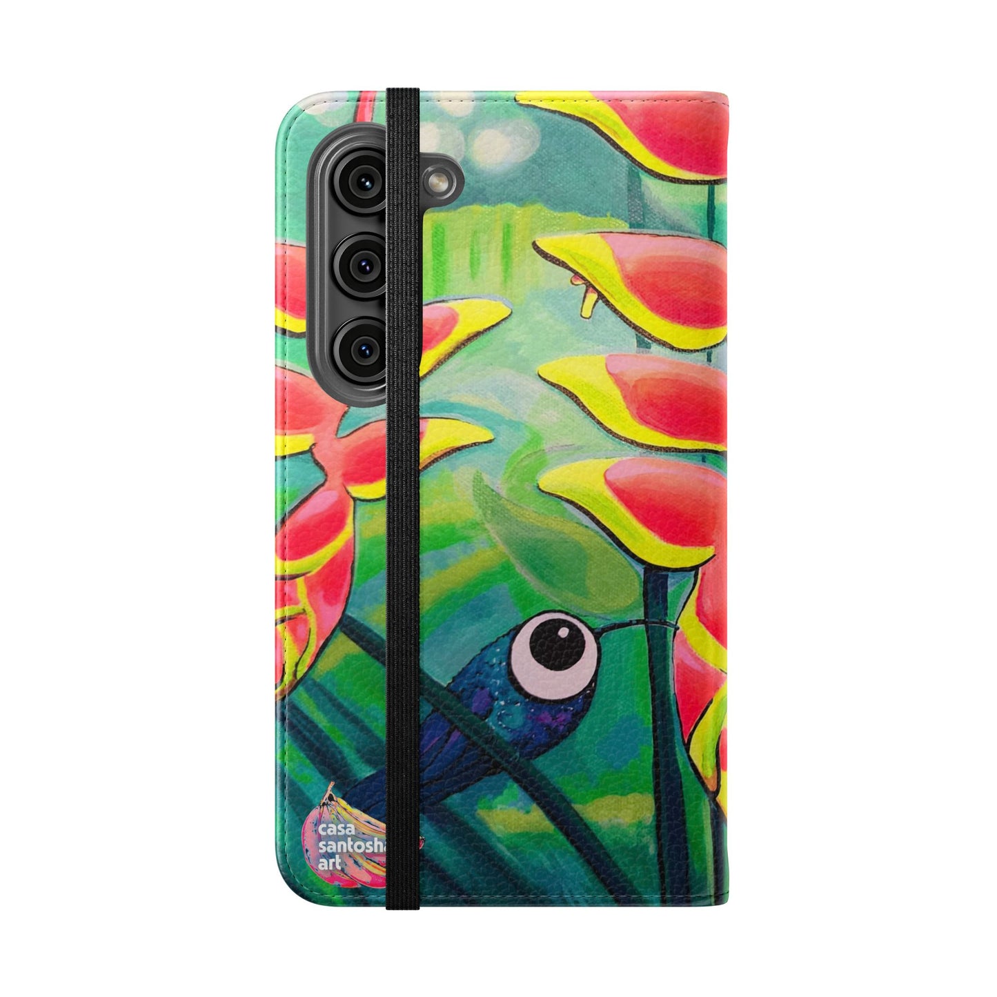 Cyclops Hummingbirds Flip Phone Case – Wallet Cover with Card Slots