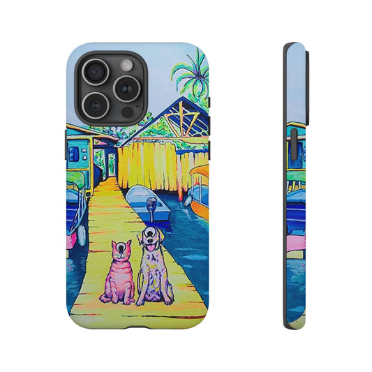 Cyclops Cat and Dog in Bocas Tough Phone Case