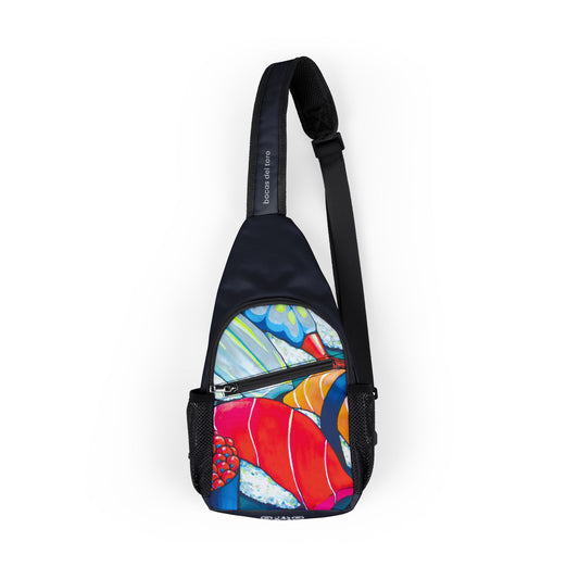 Sacoche bandoulière « Neon Sushi Art » – Sac banane de voyage ou de tous les jours