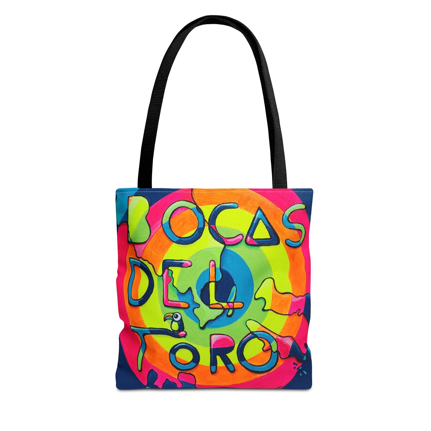 Premium Bocas Del Toro Islands Tote Bag, Original Artist Design, Reusable Shopping Tote,  Eco-Friendly