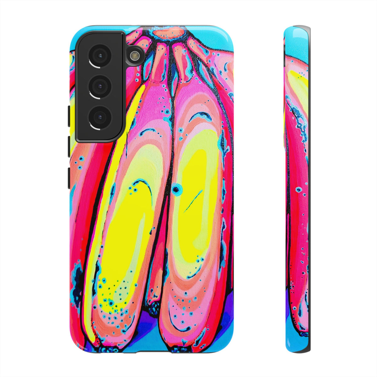 Neon Fat Bananas Tough Phone Case
