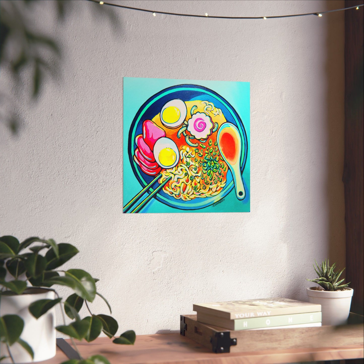 Neon Ramen Giclée Art Poster