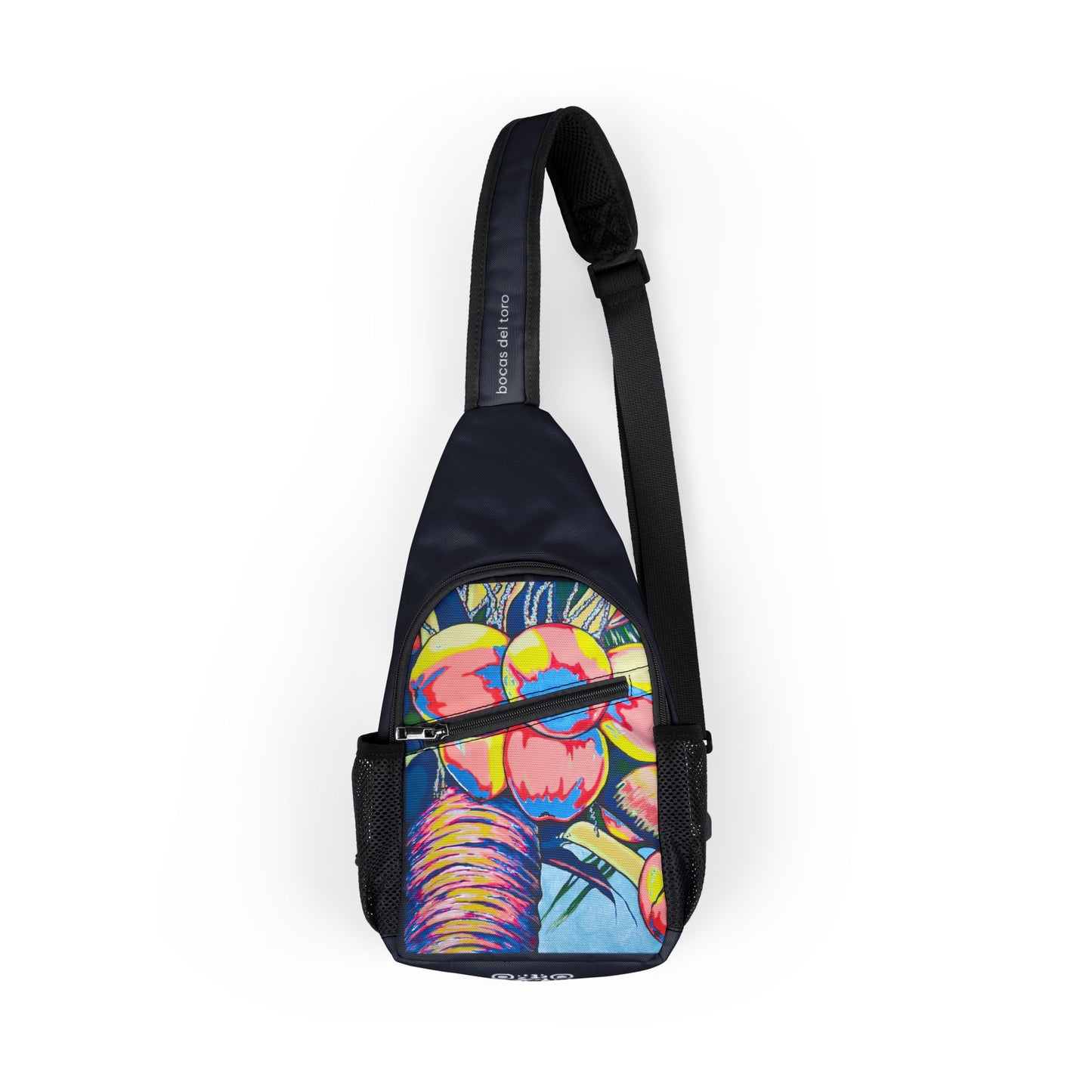 Neon Coconuts Art Sling Bag - Travel or Everyday Chest Bag