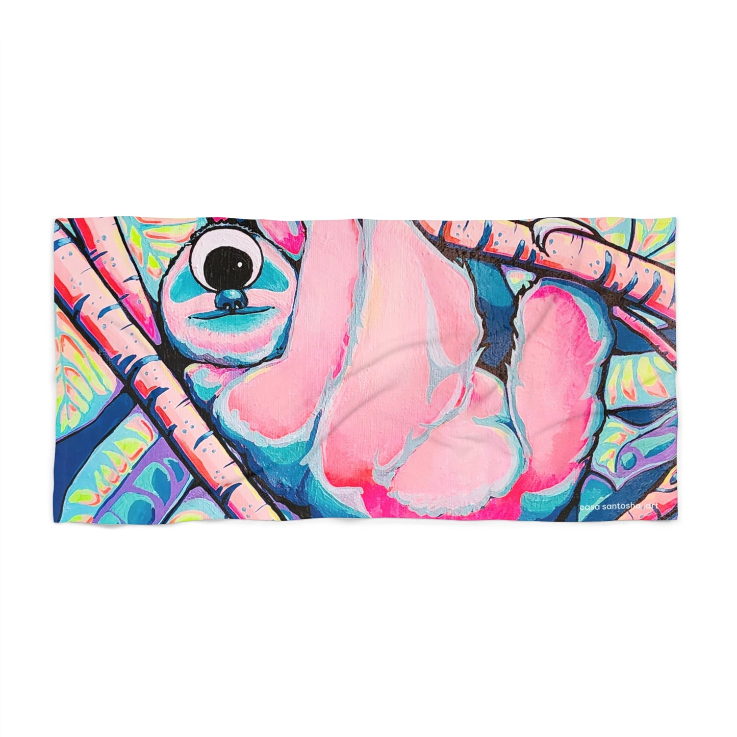 Cyclops Sloth Beach Towel for Summer Fun and Vacation Essentials