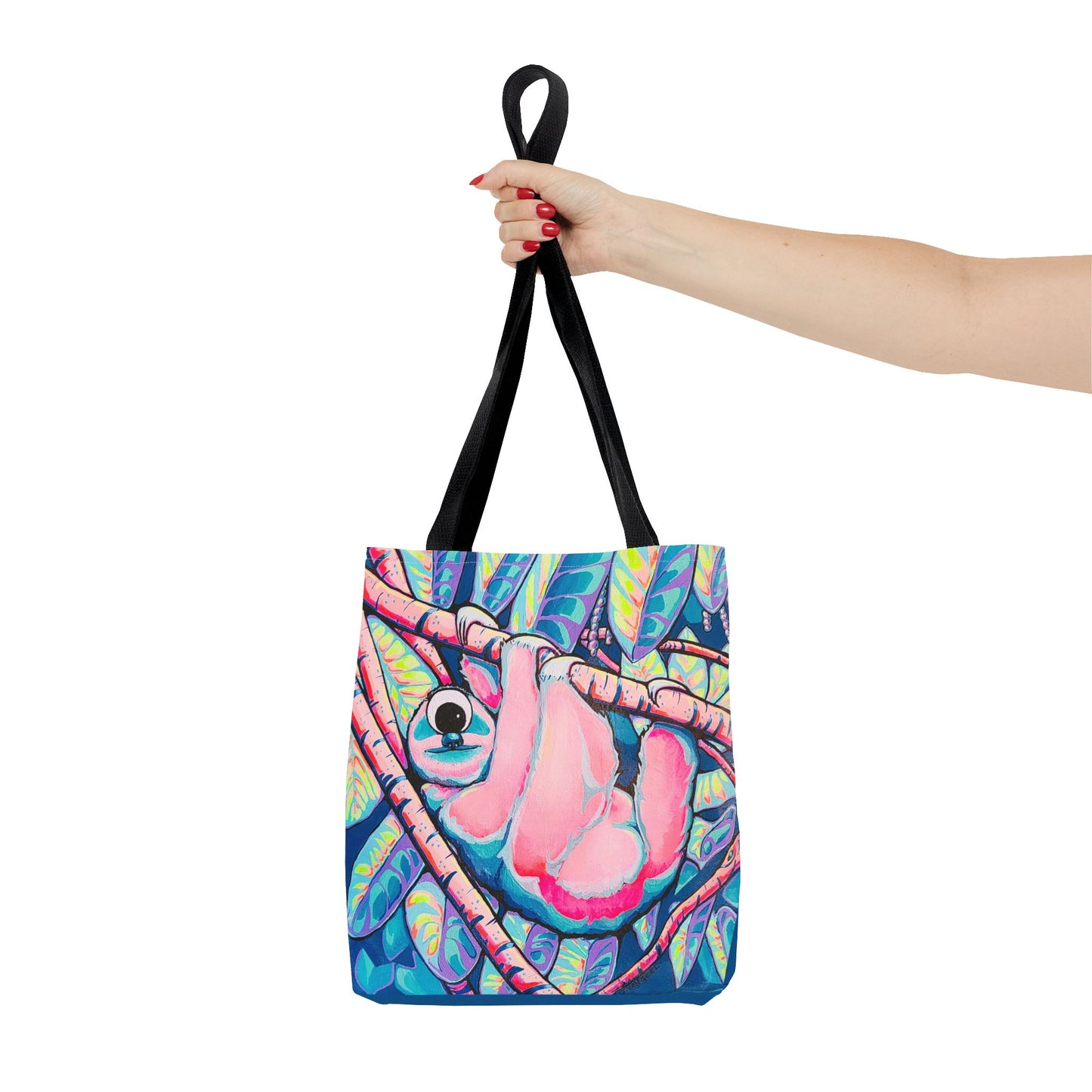 Premium Cyclops Sloth Tote Bag, Original Artist Design, Reusable Shopping Tote, Eco-Friendly
