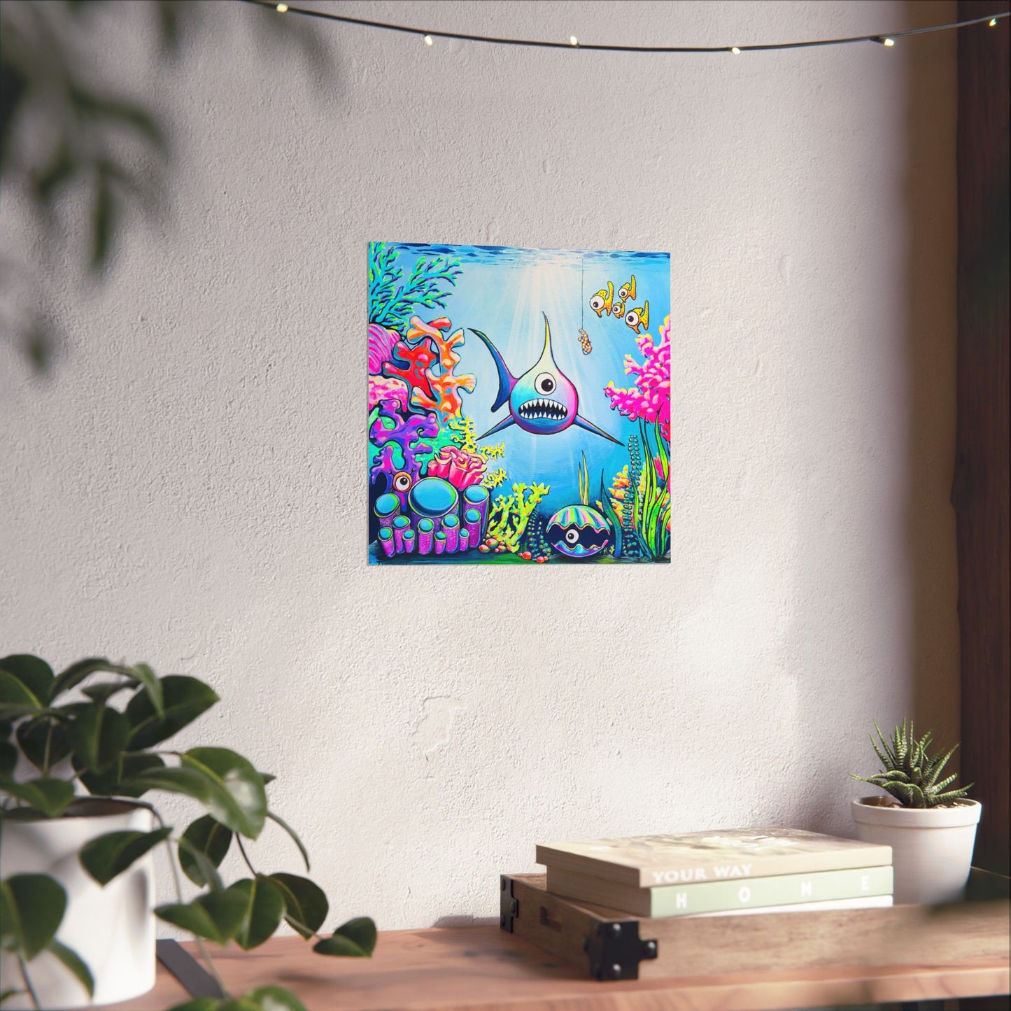 Cyclops Shark Giclée Art Poster