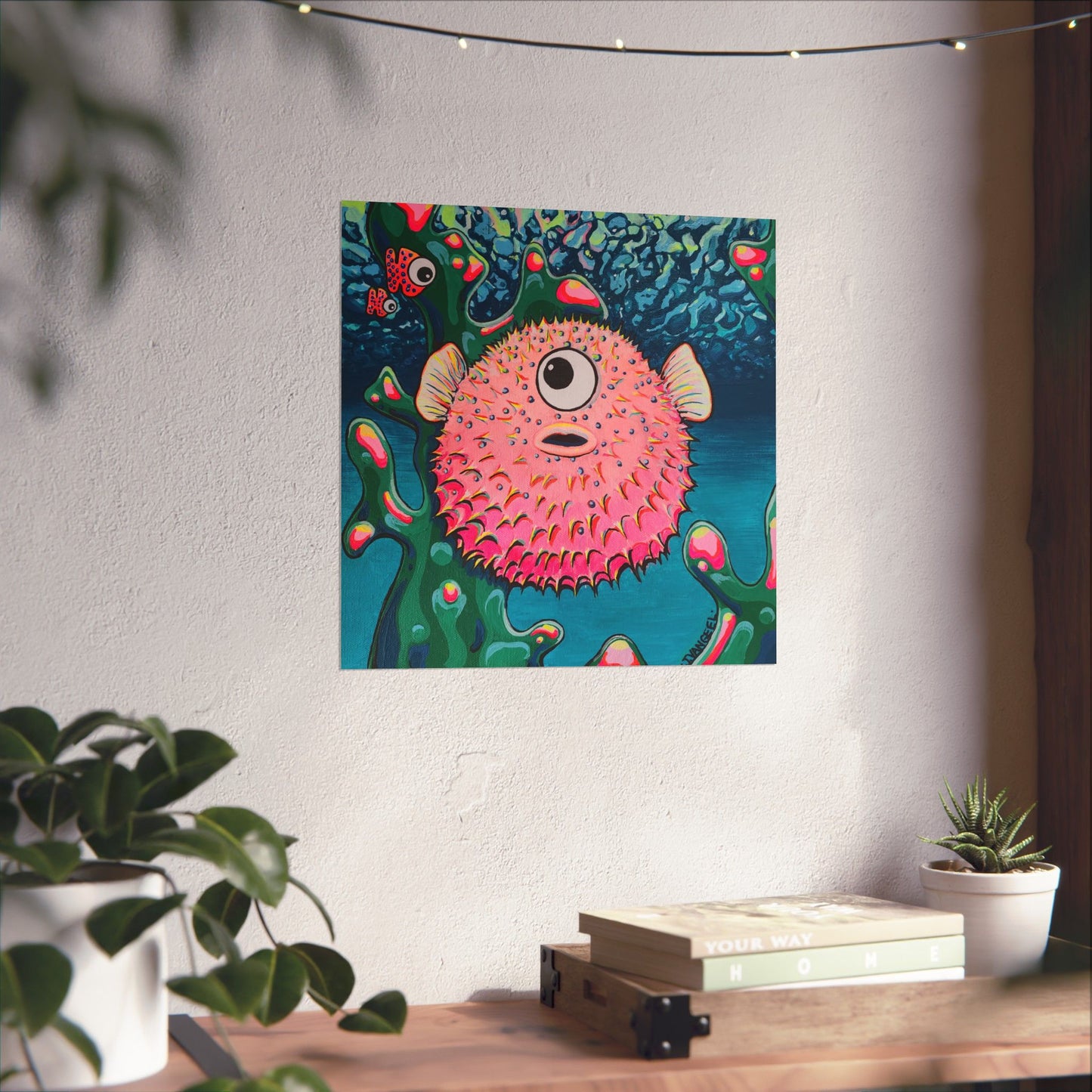 Cyclops Pufferfish Giclée Art Poster
