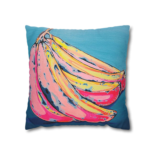 Neon Banana Pillowcase for Throw Pillow, Cover Only