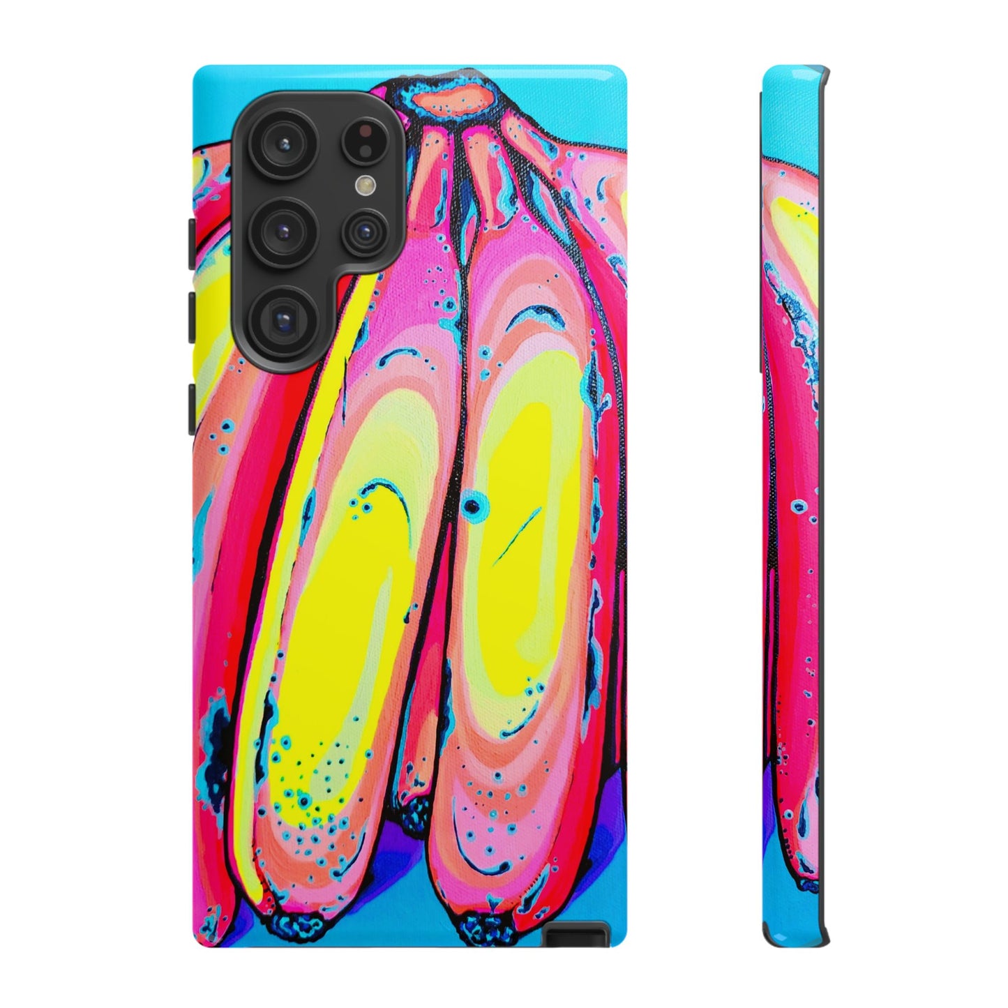 Neon Fat Bananas Tough Phone Case