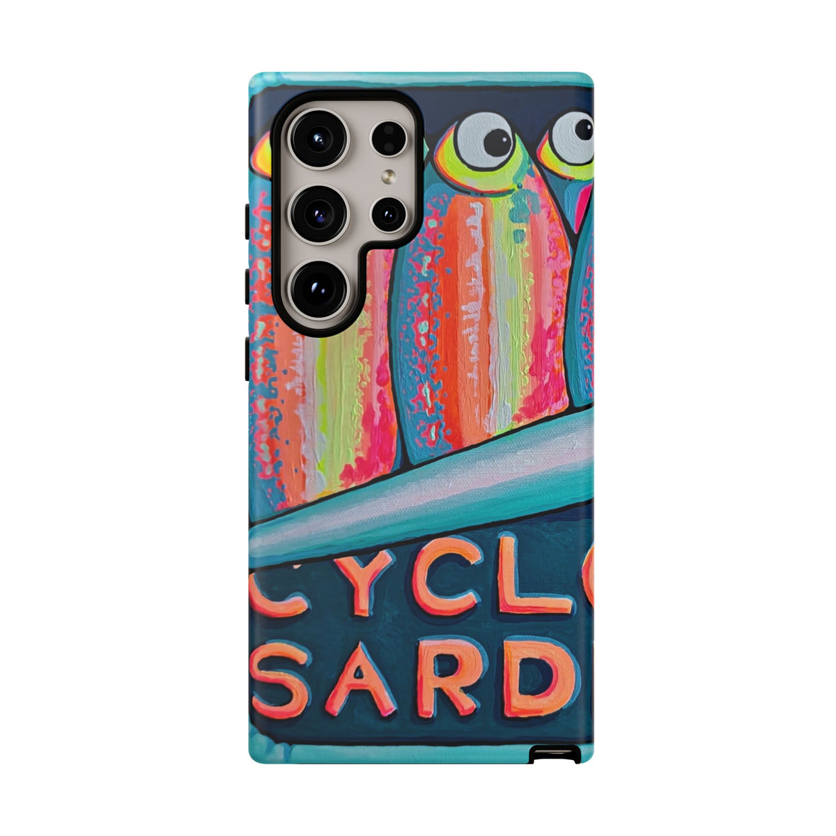 Neon Sardines Tough Phone Case