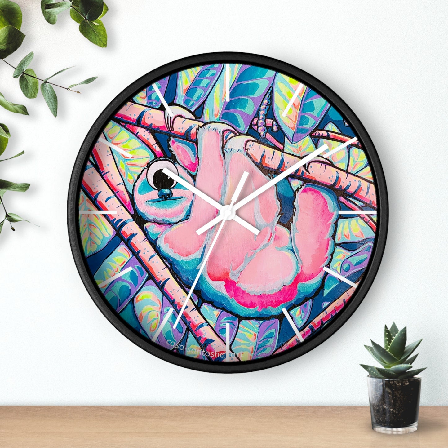 Cyclops Sloth Pop Art Wall Clock