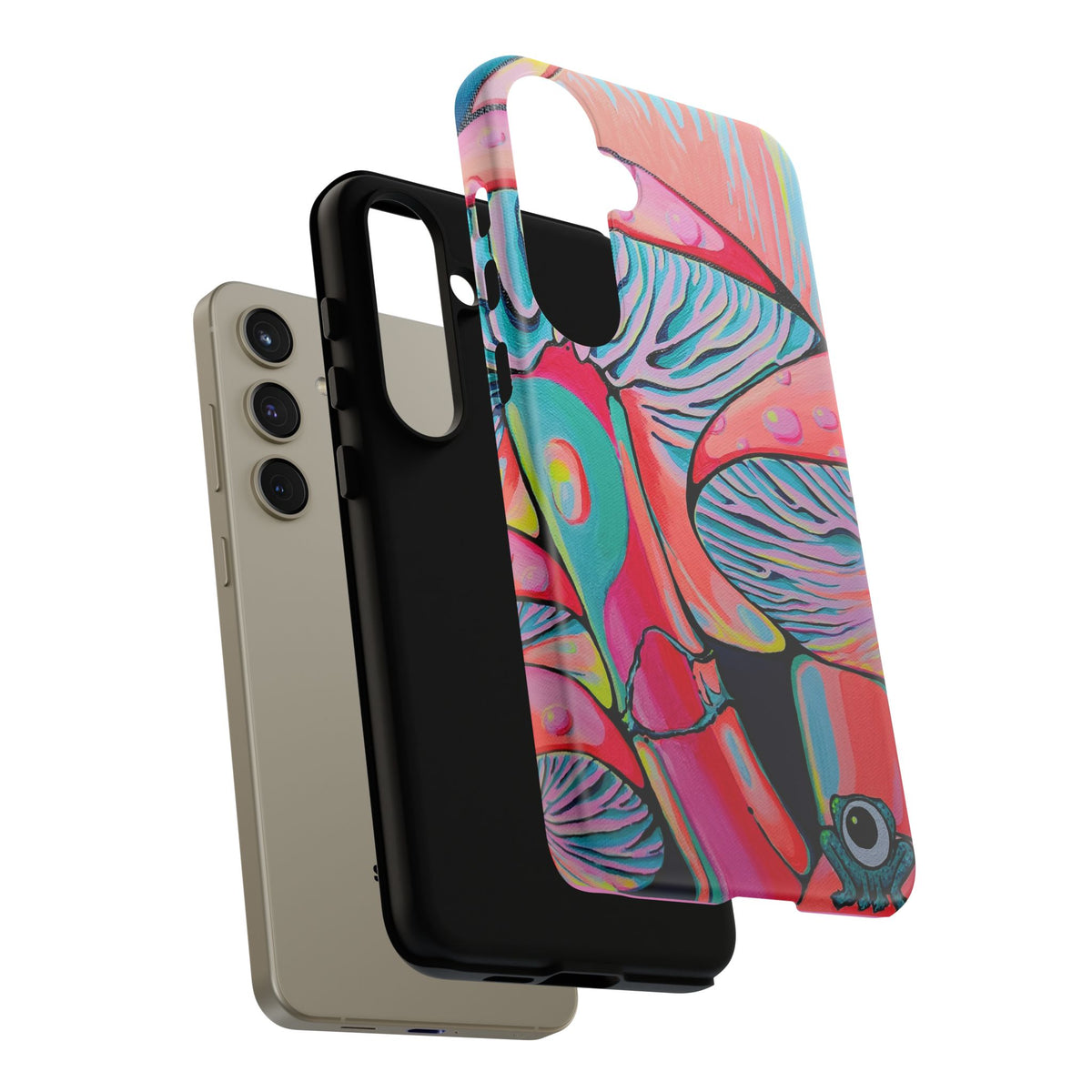 Coque de téléphone résistante Trippy Mushrooms