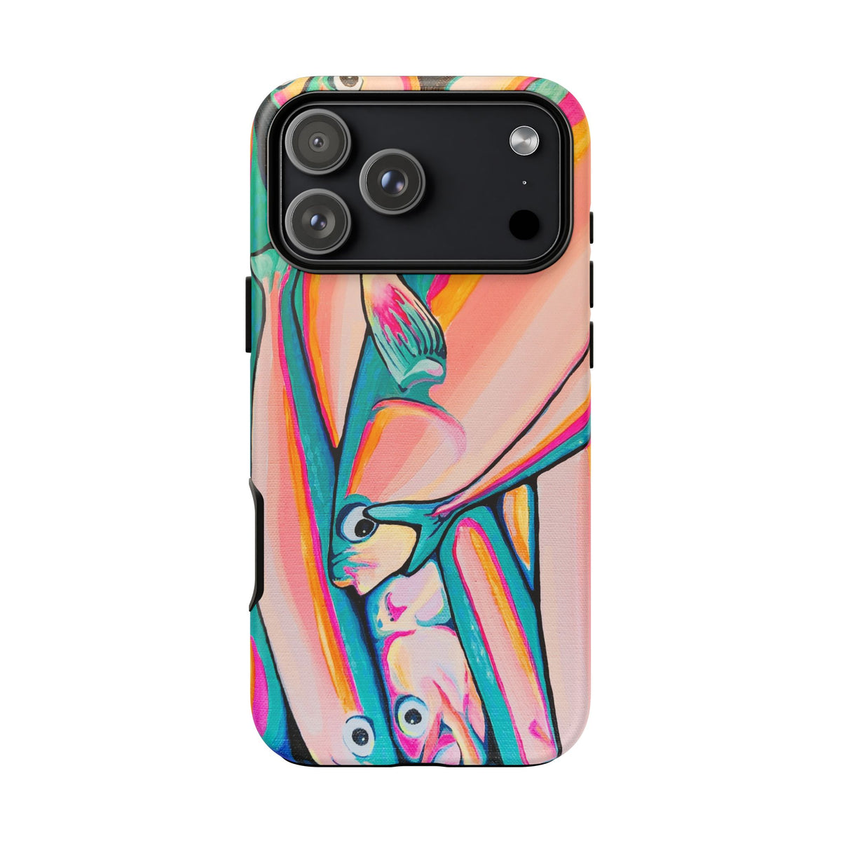 Neon Fish Tough Phone Case