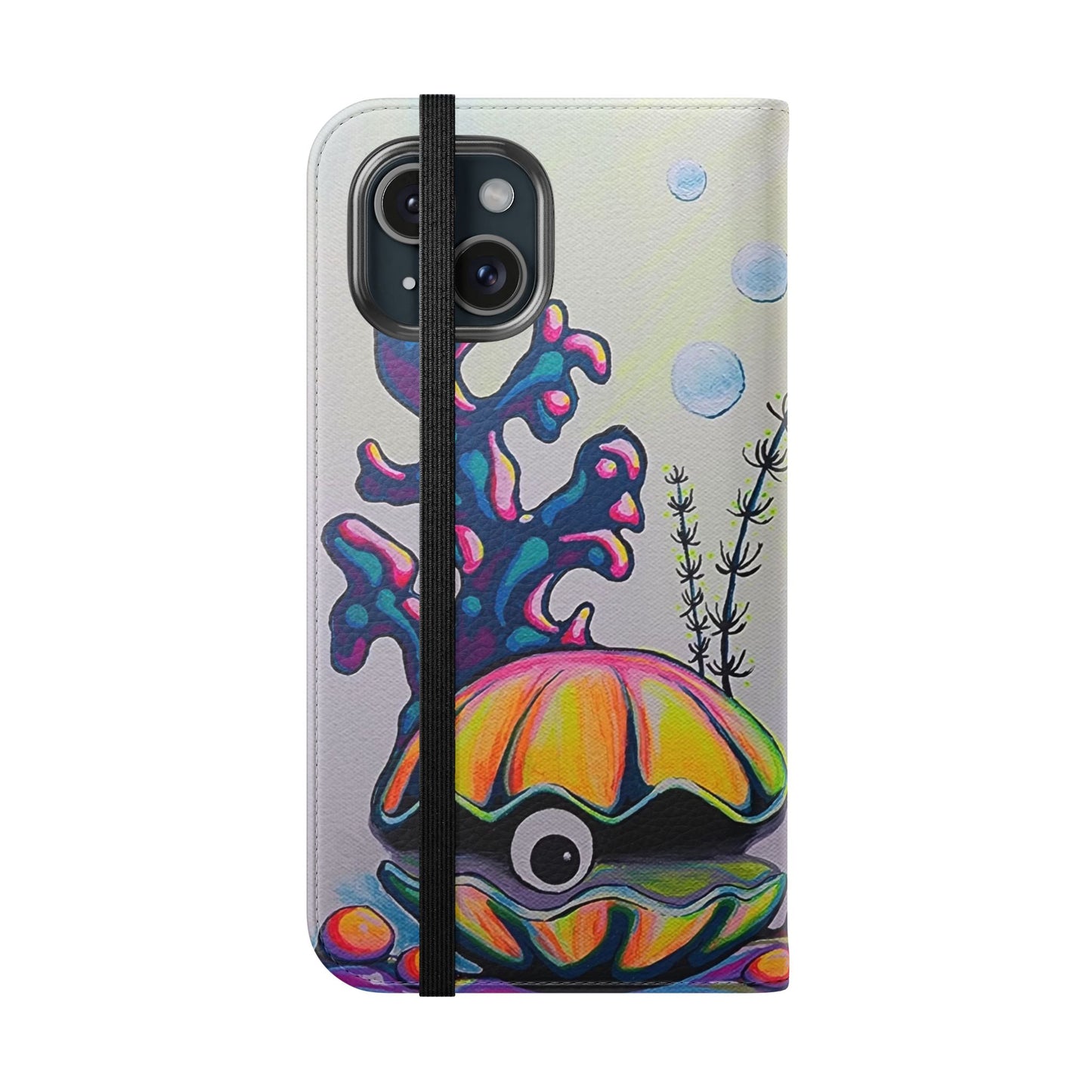 Cyclops Clam Flip Phone Case – Wallet Cover with Card Slots
