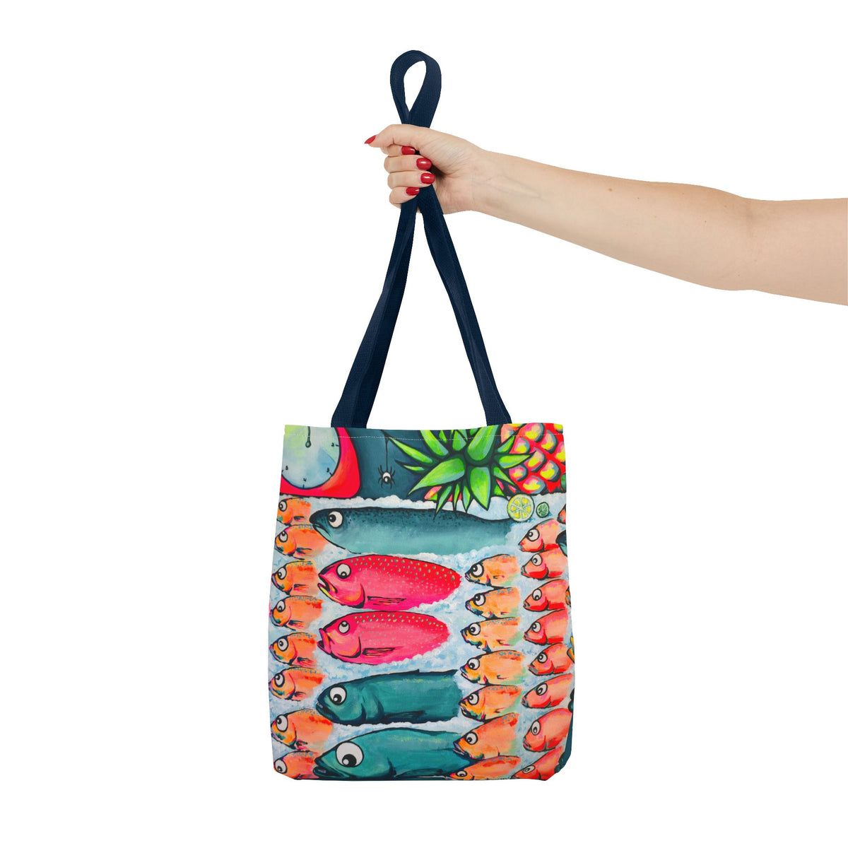 Neon Cabo Fish Market Day Tote