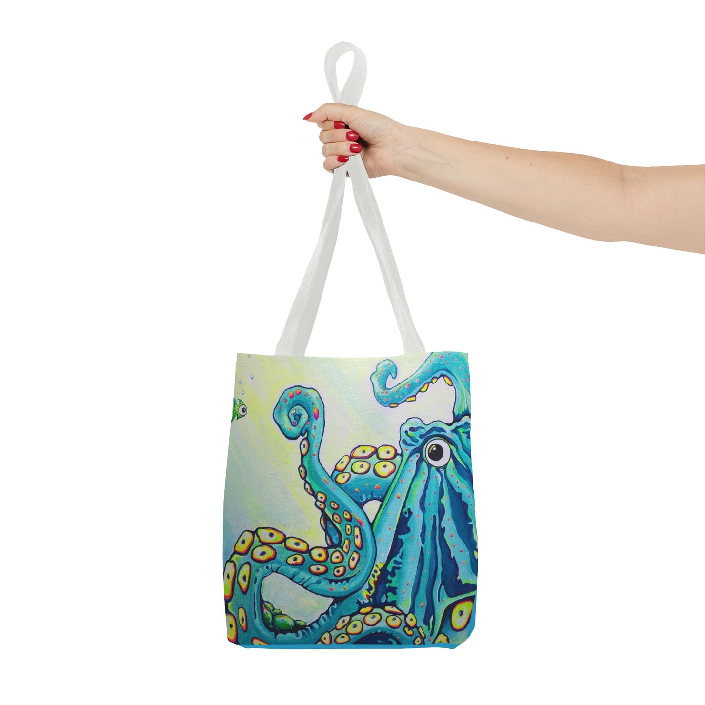 Premium Cyclops Octopus Tote Bag, Original Artist Design, Reusable Shopping Tote,  Eco-Friendly