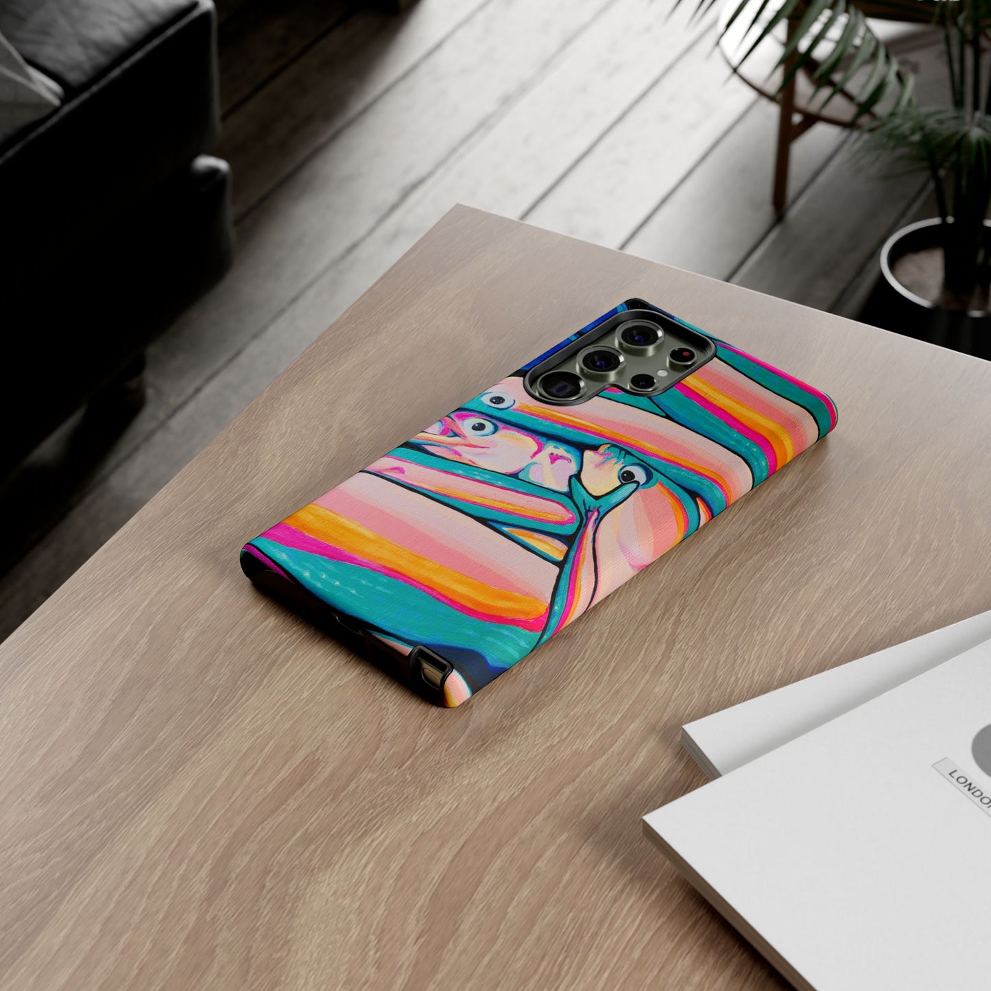 Neon Fish Tough Phone Case