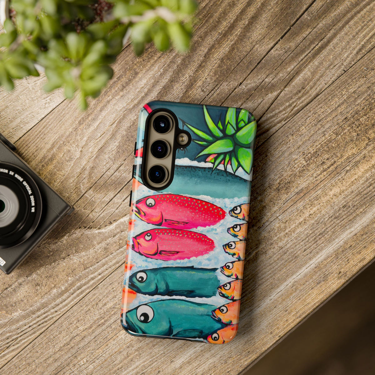 Neon Cabo Fish Market Tough Phone Case