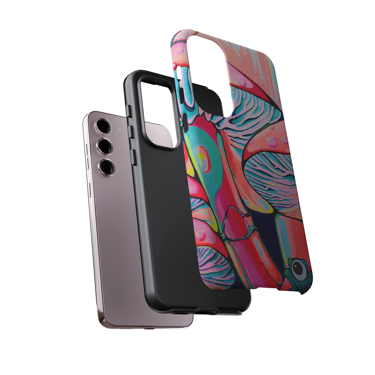 Coque de téléphone résistante Trippy Mushrooms