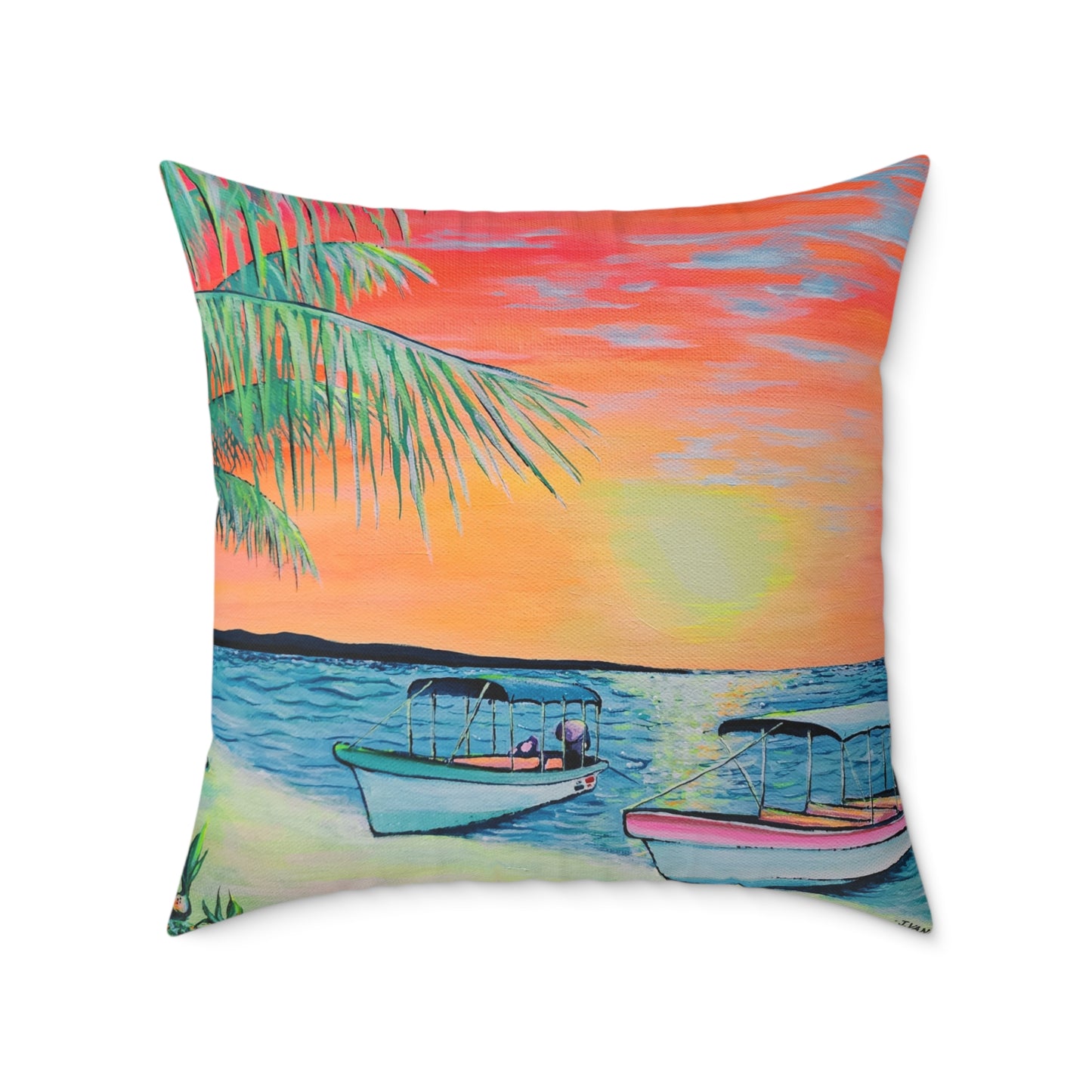 Panga Express Art Canvas Decorative Pillow