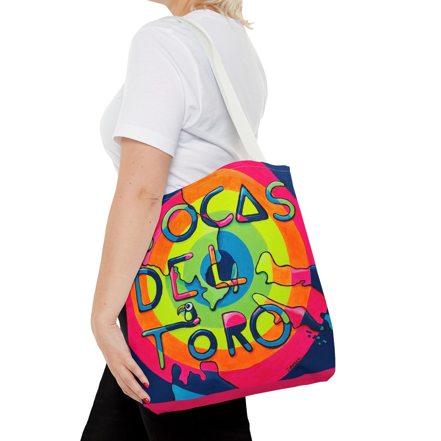 Premium Bocas Del Toro Islands Tote Bag, Original Artist Design, Reusable Shopping Tote,  Eco-Friendly