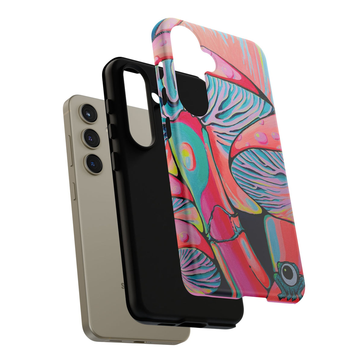 Coque de téléphone résistante Trippy Mushrooms