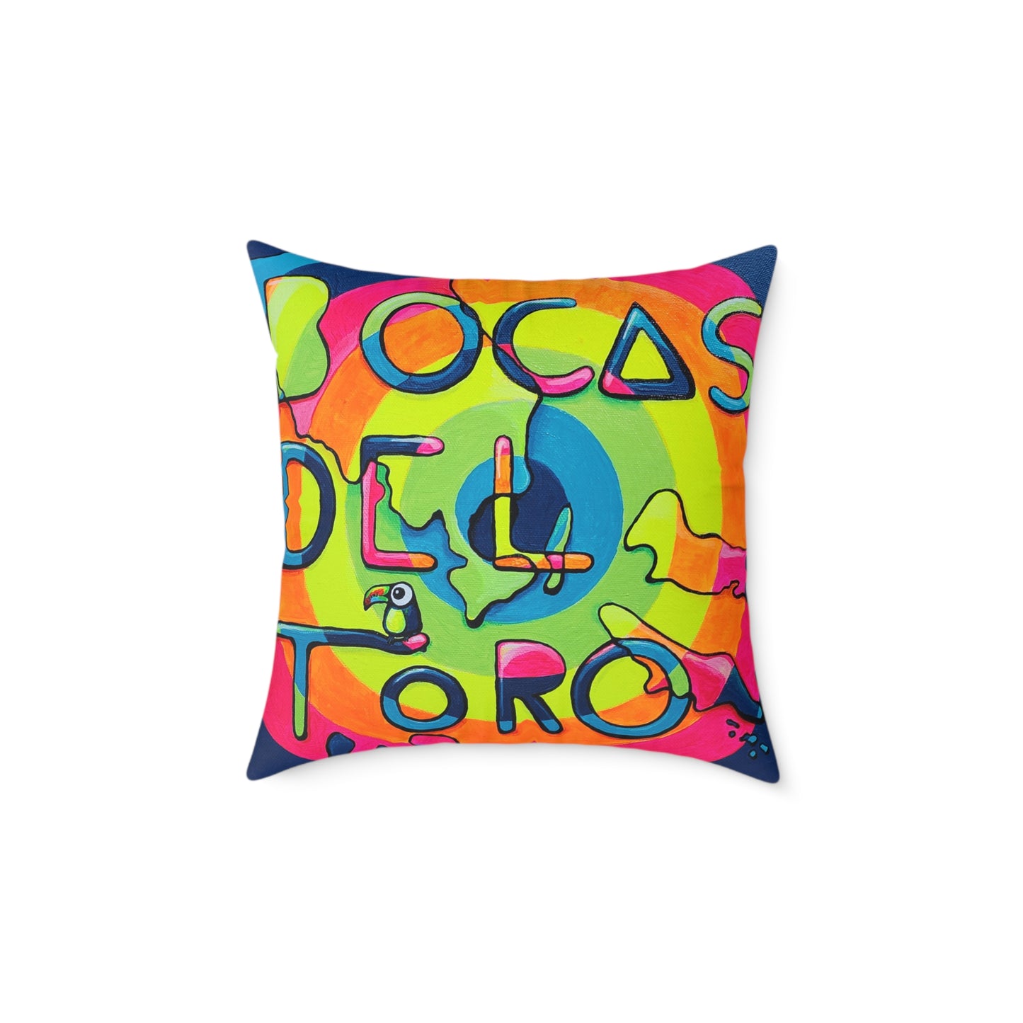 Bocas Del Toro Islands Art Canvas Decorative Pillow