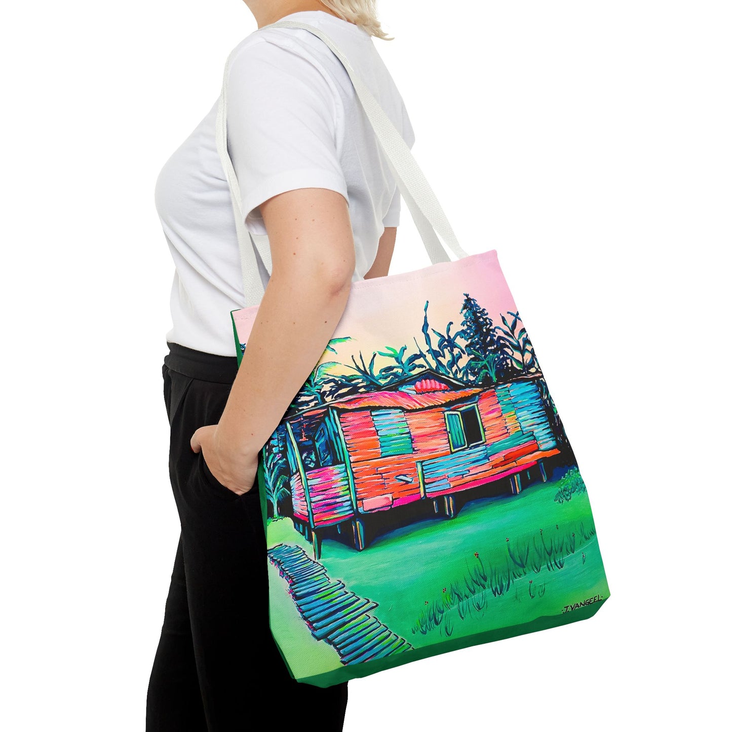 Premium Luis Russell House Bocas Tote Bag, Original Artist Design, Reusable Shopping Tote, Eco-Friendly