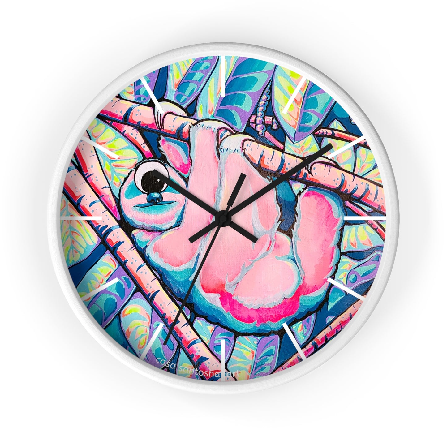Cyclops Sloth Pop Art Wall Clock