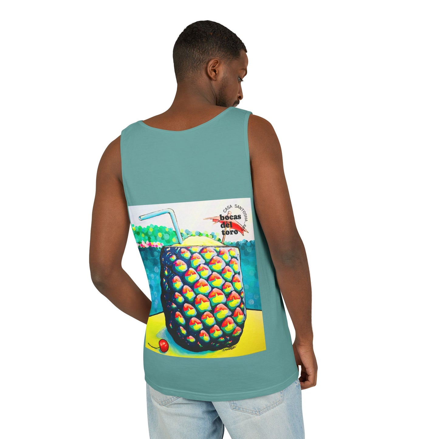 Unisex Neon Piña Colada Tank Top - Perfect for Summer Vibes
