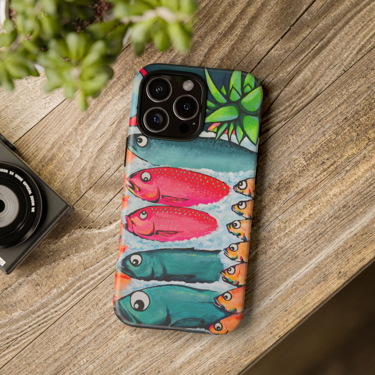 Neon Cabo Fish Market Tough Phone Case