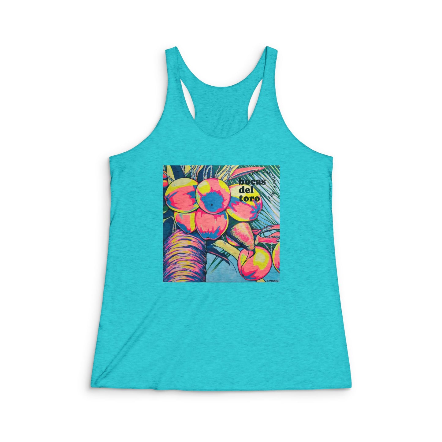 Women's Neon Coconuts Graphic Racerback Tank