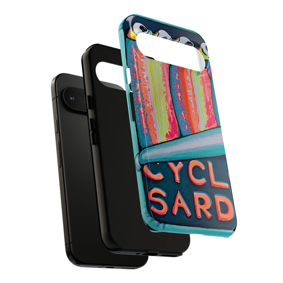Neon Sardines Tough Phone Case
