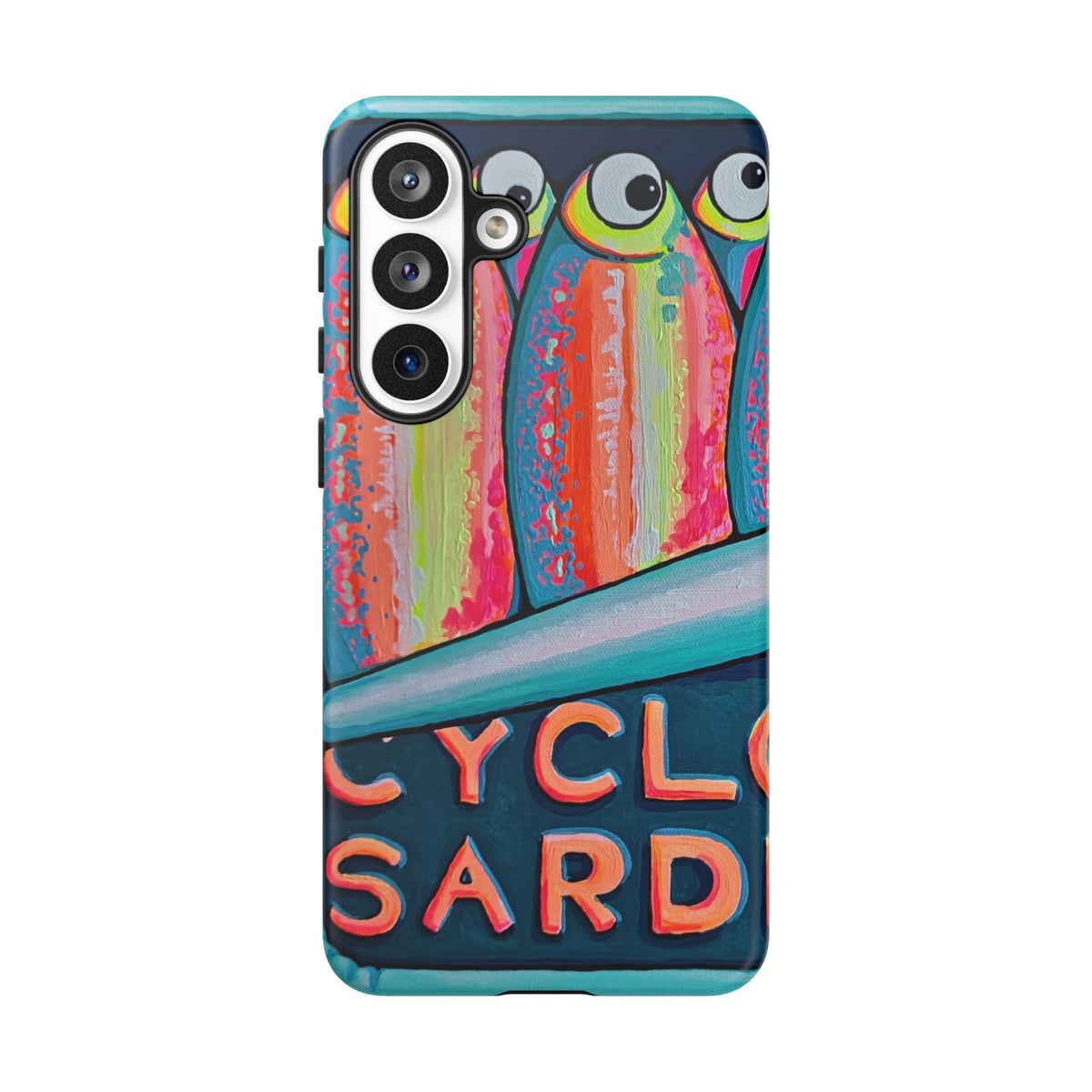 Neon Sardines Tough Phone Case