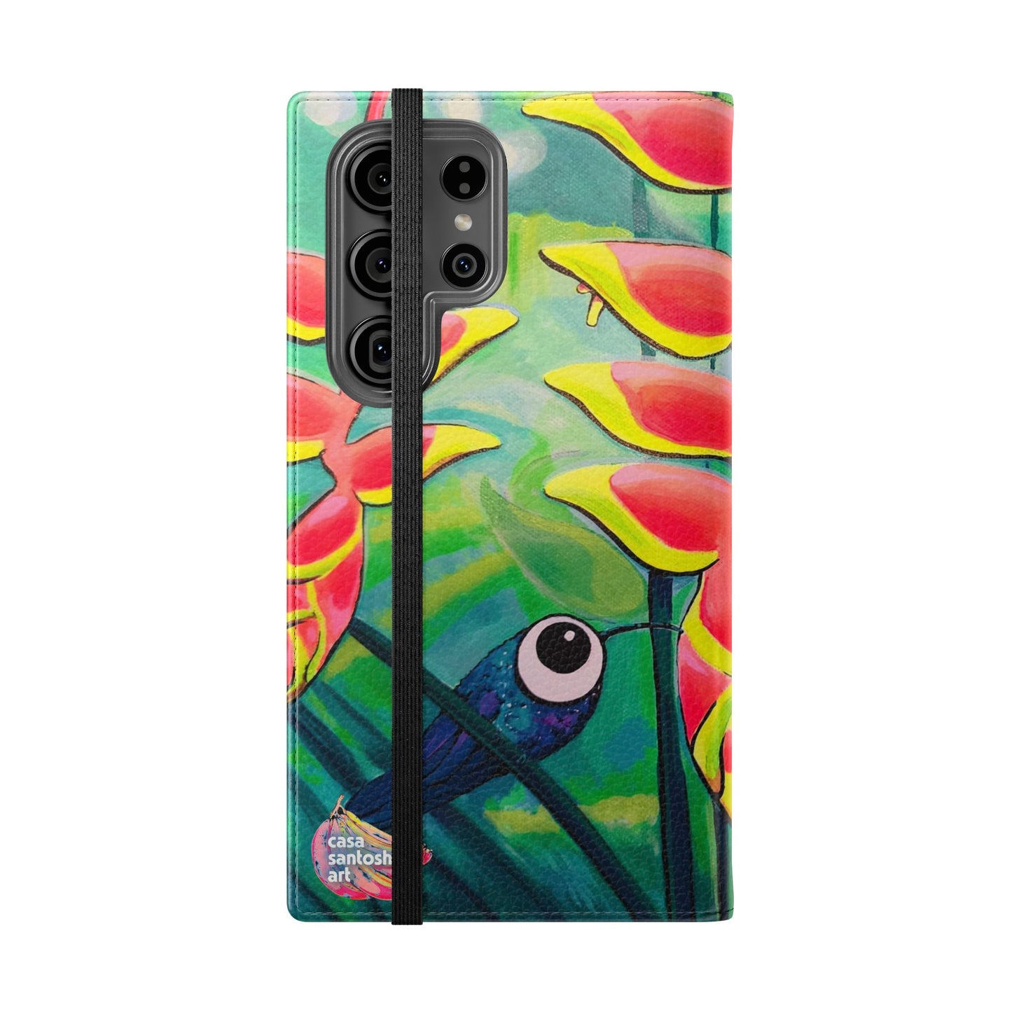 Cyclops Hummingbirds Flip Phone Case – Wallet Cover with Card Slots