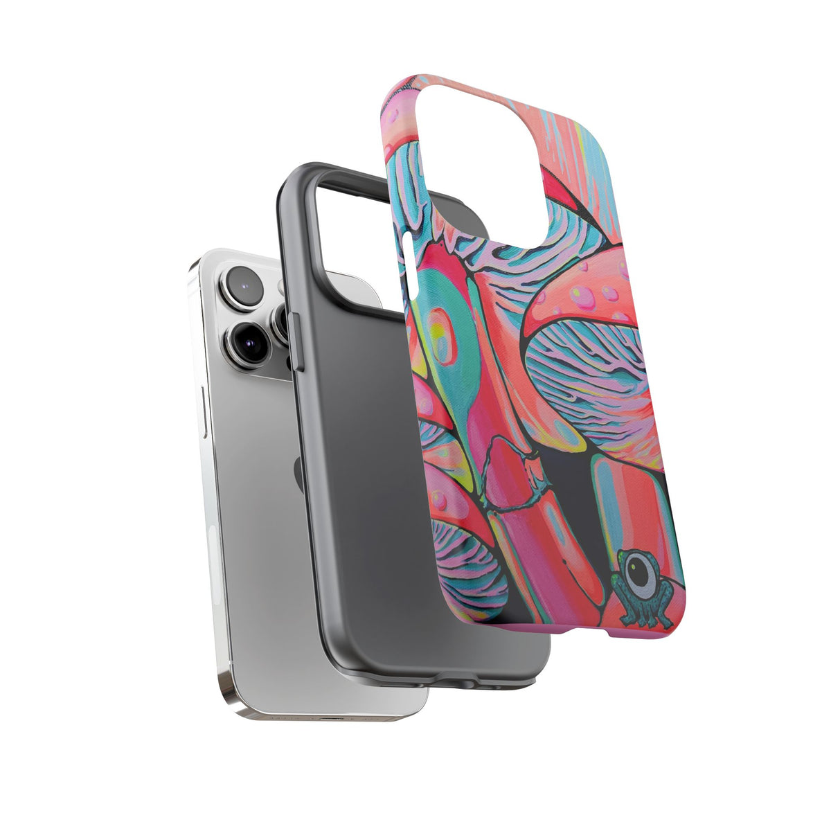 Coque de téléphone résistante Trippy Mushrooms