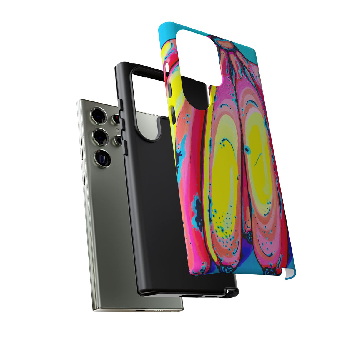 Neon Fat Bananas Tough Phone Case