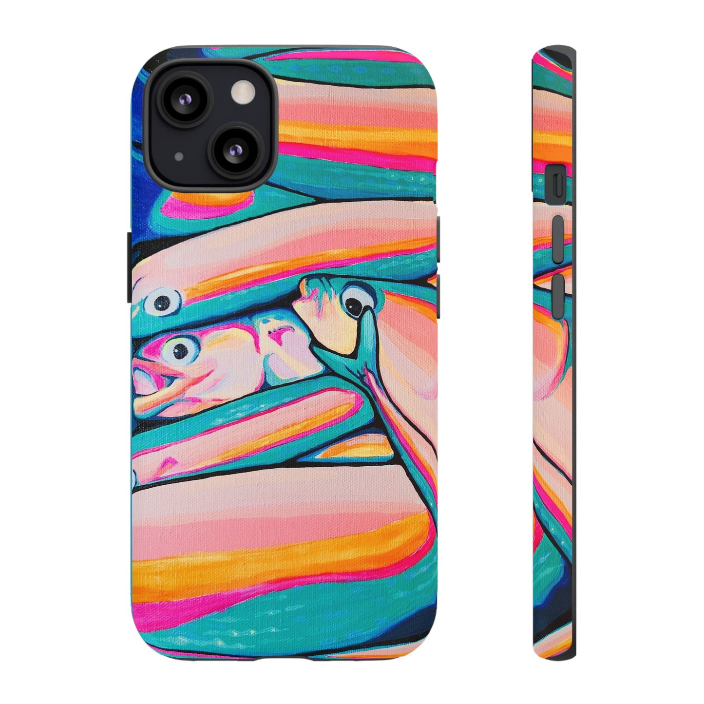 Neon Fish Tough Phone Case